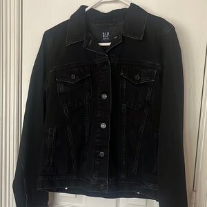 GAP Black Jean Jacket Classic Denim Style